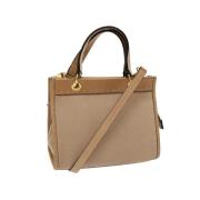 Celine Vintage Pre-owned Laeder handvskor Beige, Dam