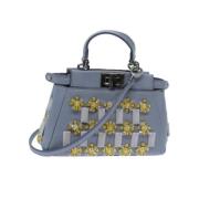 Fendi Vintage Pre-owned Laeder handvskor Blue, Dam