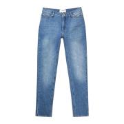 Munthe Taulu Jeans Indigo Emblem Detalj Blue, Dam