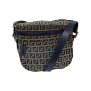 Fendi Vintage Pre-owned Canvas fendi-vskor Blue, Dam