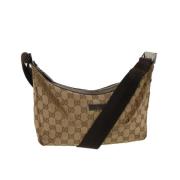 Gucci Vintage Pre-owned Canvas gucci-vskor Beige, Dam