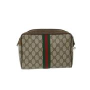 Gucci Vintage Pre-owned Canvas gucci-vskor Beige, Dam