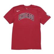 Nike City Edition Logo Tee Chicago Bulls Red, Herr