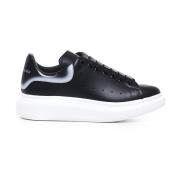 Alexander McQueen Svarta Lädersneakers med Oversized Sula Black, Herr