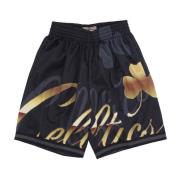 Mitchell & Ness NBA Big Face Basketball Shorts Black, Herr