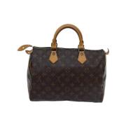 Louis Vuitton Vintage Pre-owned Canvas handvskor Brown, Dam