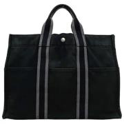 Hermès Vintage Pre-owned Canvas totevskor Black, Dam