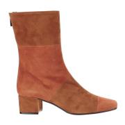 Carel Orange Mockaboots med Täckt Klack Brown, Dam