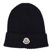 Moncler Blå Barn Beanie Mössa Blue, Herr