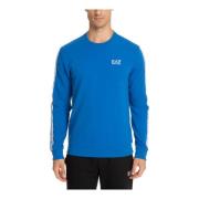 Emporio Armani EA7 Enkel Logo Sweatshirt Blue, Herr