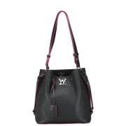 Louis Vuitton Vintage Pre-owned Laeder axelremsvskor Black, Dam