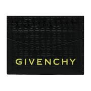 Givenchy Svart och Gul 4G Korthållare Black, Herr