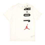 Jordan Air Stretch Crew T-shirt Vit/Svart/Röd White, Herr