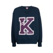 Kenzo College Exaggerated Sweatshirt Blue, Herr