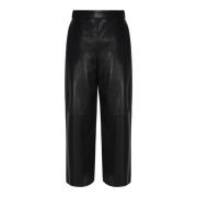 Max Mara Svart Jersey Pantalone Black, Dam