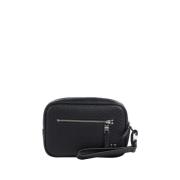 Armani Exchange Svart Beauty Case Väska Black, Herr