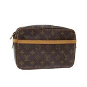 Louis Vuitton Vintage Pre-owned Canvas louis-vuitton-vskor Brown, Dam