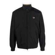 Fred Perry Nylonjacka med Dragkedja Black, Herr