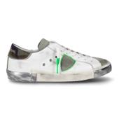 Philippe Model Retro Street Sneaker med Neon Accents Multicolor, Herr