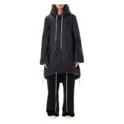 Rick Owens Svart Fishtail Parka Ytterkläder Aw24 Black, Herr