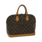 Louis Vuitton Vintage Pre-owned Canvas handvskor Brown, Dam