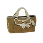 Celine Vintage Pre-owned Bomull handvskor Beige, Dam