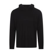 Vince Svart Ull Cashmere Hoodie Tröja Black, Herr