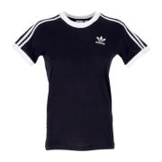 Adidas Svart 3 Stripes Tee Crew-neck Black, Dam