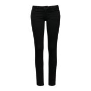 Guess Svarta Skinny Patched Jeans Black, Dam