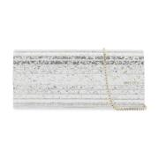 Jimmy Choo Glittered Sweetie Clutch Väska Gray, Dam