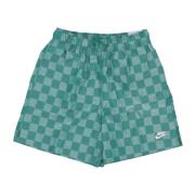 Nike Flow Checkers Shorts Malakit/Vit Green, Herr