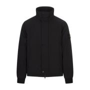 Stone Island Svart huva blouson polyester kappa Black, Herr