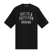 Dolce & Gabbana T-shirt med logotyp Black, Herr