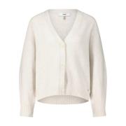 Cinque Modern V-ringad Cardigan Beige, Dam