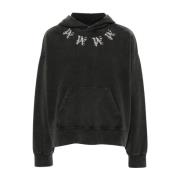 Palm Angels Monogram Print Sweater Black, Herr