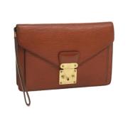 Louis Vuitton Vintage Pre-owned Laeder handvskor Brown, Dam