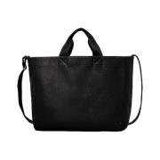 Calvin Klein Svart Eco-Läder Toteväska Black, Dam