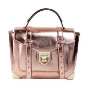 Michael Kors Manhattan Primrose Läder Top Handle Väska Pink, Dam