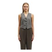 Samsøe Samsøe Slim Fit Vest Gray, Dam