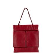 Prada Vintage Pre-owned Laeder handvskor Red, Dam