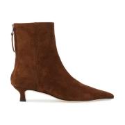 aeyde Mocka Kitten Heel Ankelboots Brown, Dam