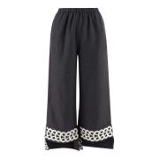 By Malene Birger Linbyxor med broderi Black, Dam