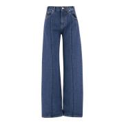 Darkpark Denim Wide Leg Byxor Blue, Dam