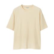 Burberry Equestrian Knight Design T-shirt Vit Beige, Dam