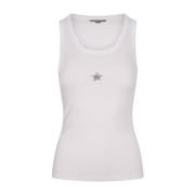 Stella McCartney Kristallstjärna Vit Tanktop White, Dam