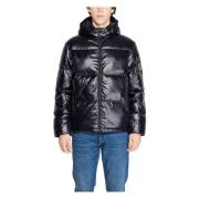 Armani Exchange Svart Huva Jacka Höst/Vinter Herr Black, Herr