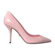 Dolce & Gabbana Rosa Lackläder Stiletto Pumps Pink, Dam