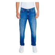 Calvin Klein Jeans Blå Zip & Button Herr Jeans Blue, Herr