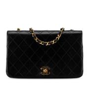 Chanel Vintage Pre-owned Laeder crossbodyvskor Black, Dam