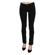 Costume National Elegant Svart Slim Fit Jeans Black, Dam